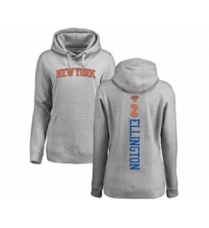 Basketball Women's New York Knicks #2 Wayne Ellington Ash Backer Pullover Hoodie