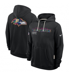 Men's Baltimore Ravens Black 2025 Crucial Catch Dri-FIT Hoodie
