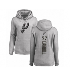 Basketball Women's San Antonio Spurs #77 DeMarre Carroll Ash Backer Pullover Hoodie