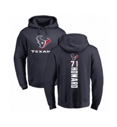 Football Houston Texans #71 Tytus Howard Navy Blue Backer Pullover Hoodie