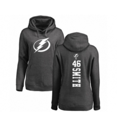 Hockey Women's Tampa Bay Lightning #46 Gemel Smith Charcoal One Color Backer Pullover Hoodie