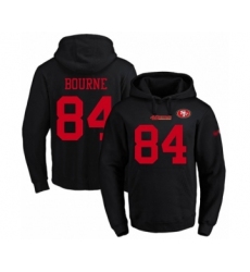 Football Men's San Francisco 49ers #84 Kendrick Bourne Black Name & Number Pullover Hoodie