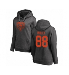 Football Women's Chicago Bears #88 Riley Ridley Ash One Color Pullover Hoodie