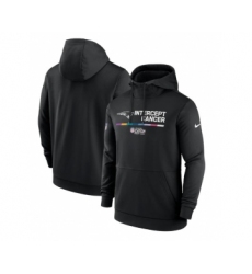 Men's New England Patriots 2022 Black Crucial Catch Therma Performance Pullover Hoodie
