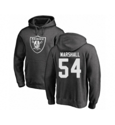 Football Oakland Raiders #54 Brandon Marshall Ash One Color Pullover Hoodie
