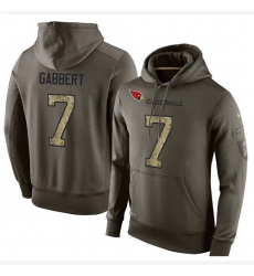 NFL Nike Arizona Cardinals #7 Blaine Gabbert Green Salute To Service Men Pullover Hoodie