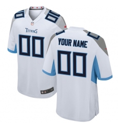 Men's Tennessee Titans Nike White 2018 Custom Game Jersey