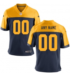 Men's Green Bay Packers Nike Navy Customized Throwback Game Jersey