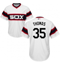 Youth Majestic Chicago White Sox #35 Frank Thomas Replica White 2013 Alternate Home Cool Base MLB Jersey