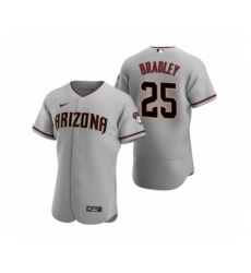 Men's Arizona Diamondbacks #25 Archie Bradley Nike Gray Authentic 2020 Road Jersey