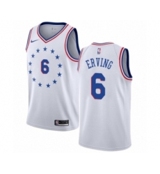 Youth Nike Philadelphia 76ers #6 Julius Erving White Swingman Jersey - Earned Edition