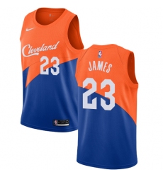 Women's Nike Cleveland Cavaliers #23 LeBron James Swingman Blue NBA Jersey - City Edition