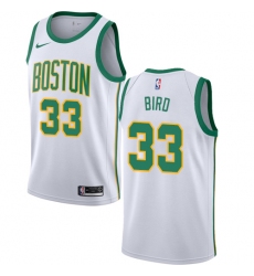 Women's Nike Boston Celtics #33 Larry Bird Swingman White NBA Jersey - City Edition