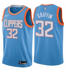 Youth Nike Los Angeles Clippers #32 Blake Griffin Swingman Blue NBA Jersey - City Edition