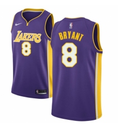 Youth Nike Los Angeles Lakers #8 Kobe Bryant Authentic Purple NBA Jersey - Icon Edition