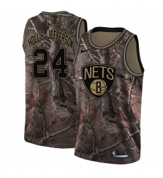 Men's Nike Brooklyn Nets #24 Rondae Hollis-Jefferson Camo NBA Swingman Realtree Collection Jersey