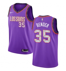 Youth Nike Phoenix Suns #35 Dragan Bender Swingman Purple NBA Jersey - 2018 19 City Edition