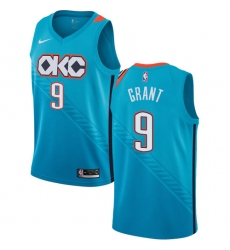 Women's Nike Oklahoma City Thunder #9 Jerami Grant Swingman Turquoise NBA Jersey - City Edition
