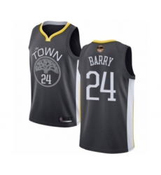 Youth Golden State Warriors #24 Rick Barry Swingman Black 2019 Basketball Finals Bound Basketball Jersey - Statement Edition