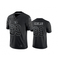Men's San Francisco 49ers #99 Javon Kinlaw Black Reflective Limited Stitched Football Jersey Men's San Francisco 49ers #99 Javon Kinlaw Black Reflective Limited Stitched Football Jersey