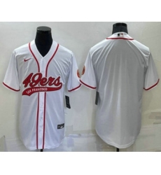 Men's San Francisco 49ers Blank White Stitched MLB Cool Base Nike Baseball Jersey Men's San Francisco 49ers Blank White Stitched MLB Cool Base Nike Baseball Jersey