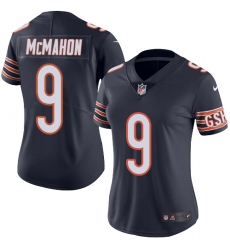 Women's Nike Chicago Bears #9 Jim McMahon Navy Blue Team Color Vapor Untouchable Limited Player NFL Jersey