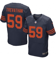 Men's Nike Chicago Bears #59 Danny Trevathan Elite Navy Blue Alternate NFL Jersey