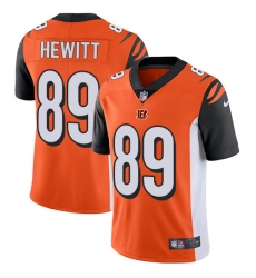 Men's Nike Cincinnati Bengals #89 Ryan Hewitt Vapor Untouchable Limited Orange Alternate NFL Jersey