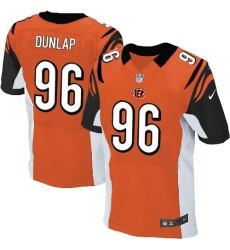 Men's Nike Cincinnati Bengals #96 Carlos Dunlap Elite Orange Alternate NFL Jersey