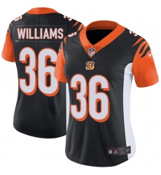 Women's Nike Cincinnati Bengals #36 Shawn Williams Vapor Untouchable Limited Black Team Color NFL Jersey