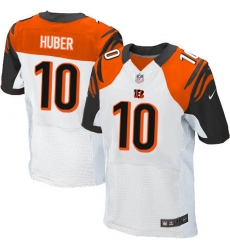 Men's Nike Cincinnati Bengals #10 Kevin Huber Elite White NFL Jersey