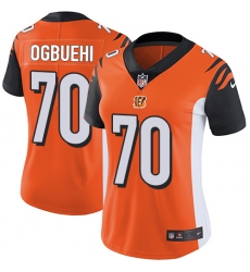 Women's Nike Cincinnati Bengals #70 Cedric Ogbuehi Vapor Untouchable Limited Orange Alternate NFL Jersey