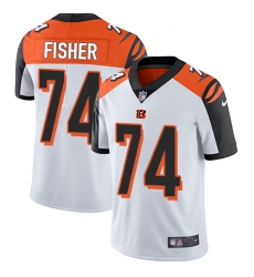 Men's Nike Cincinnati Bengals #74 Jake Fisher Vapor Untouchable Limited White NFL Jersey