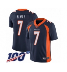 Men's Denver Broncos #7 John Elway Navy Blue Alternate Vapor Untouchable Limited Player 100th Season Football Jersey Men's Denver Broncos #7 John Elway Navy Blue Alternate Vapor Untouchable Limited Player 100th Season Football Jersey