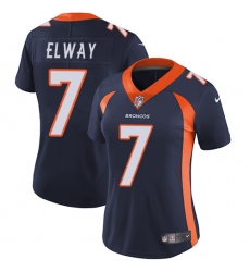 Women's Nike Denver Broncos #7 John Elway Navy Blue Alternate Vapor Untouchable Limited Player NFL Jersey Women's Nike Denver Broncos #7 John Elway Navy Blue Alternate Vapor Untouchable Limited Player NFL Jersey