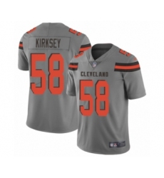 Youth Cleveland Browns #58 Christian Kirksey Limited Gray Inverted Legend Football Jersey