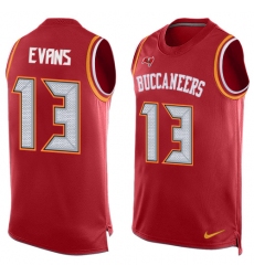 Men's Nike Tampa Bay Buccaneers #13 Mike Evans Limited Red Player Name & Number Tank Top NFL Jersey Men's Nike Tampa Bay Buccaneers #13 Mike Evans Limited Red Player Name & Number Tank Top NFL Jersey