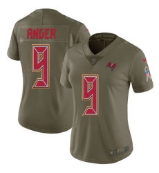 Women's Nike Tampa Bay Buccaneers #9 Bryan Anger Limited Olive 2017 Salute to Service NFL Jersey