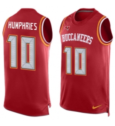 Men's Nike Tampa Bay Buccaneers #10 Adam Humphries Limited Red Player Name & Number Tank Top NFL Jersey
