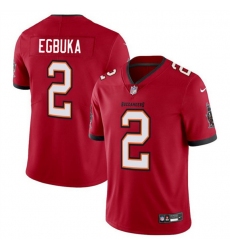 Men's Tampa Bay Buccaneers #2 Emeka Egbuka Red 2025 Draft Vapor Limited Football Stitched Jersey