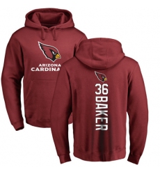 NFL Nike Arizona Cardinals #36 Budda Baker Maroon Backer Pullover Hoodie