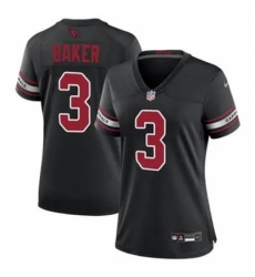 Women Arizona Cardinals #3 Budda Baker Black 2024 F U S E Vapor Untouchable Limited Stitched Women Arizona Cardinals #3 Budda Baker Black 2024 F U S E Vapor Untouchable Limited Stitched