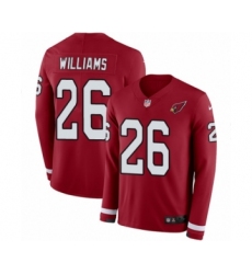 Youth Nike Arizona Cardinals #26 Brandon Williams Limited Red Therma Long Sleeve NFL Jersey
