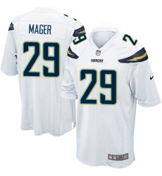 Men's Nike Los Angeles Chargers #29 Craig Mager Game White NFL Jersey