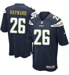 Men's Nike Los Angeles Chargers #26 Casey Hayward Game Navy Blue Team Color NFL Jersey