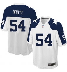 Men's Nike Dallas Cowboys #54 Randy White Game White Throwback Alternate NFL Jersey