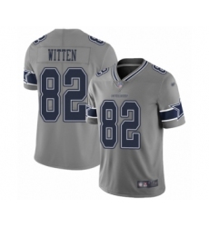 Men's Dallas Cowboys #82 Jason Witten Limited Gray Inverted Legend Football Jersey