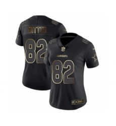 Women's Dallas Cowboys #82 Jason Witten Black Gold Vapor Untouchable Limited Football Jersey