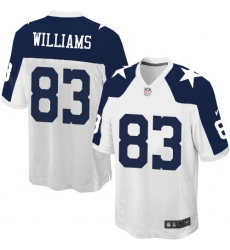 Men's Nike Dallas Cowboys #83 Terrance Williams Game White Throwback Alternate NFL Jersey