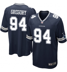 Men's Nike Dallas Cowboys #94 Randy Gregory Game Navy Blue Team Color NFL Jersey